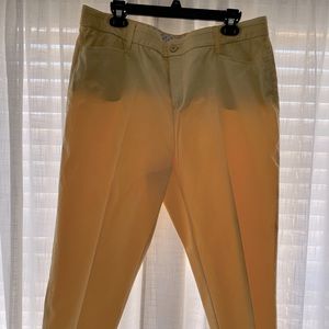 Yellow crop pants